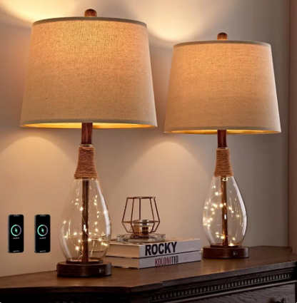 Amber | USB Retro Table Lamp