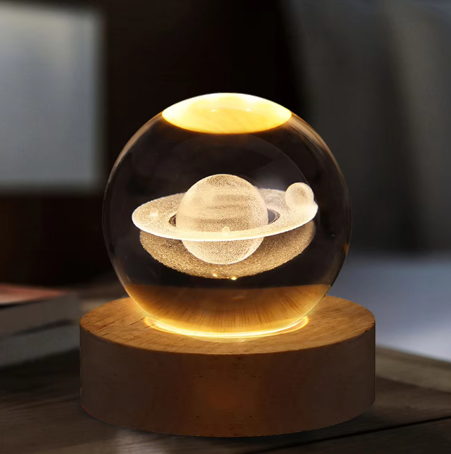 Kristallkugel-Nachtlicht - 3D Kristallkugel-Nachtlampe