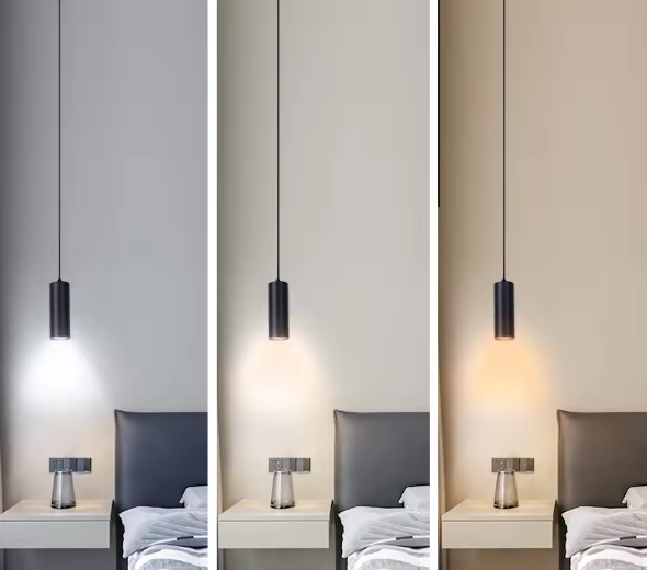 Lumora | LED-Hängeleuchte – Verstellbare 1m Kabellänge, Aluminium, 6W