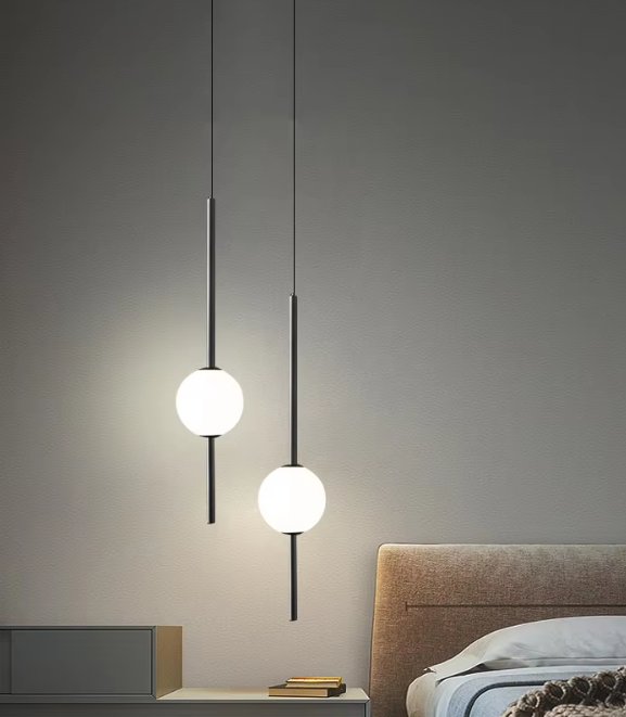 LumoDouble | Moderne LED-Pendelleuchte - Dimmbar, Metall, verschiedene Farben, 90-260V