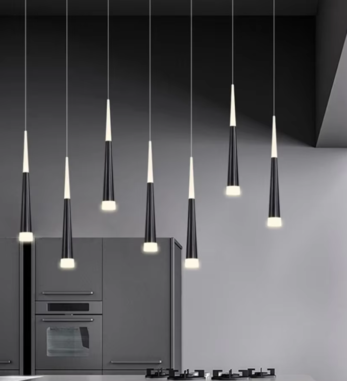 umiGlide | Moderne LED-Hängeleuchte – Dimmbar, Aluminium & Acryl, Höhenverstellbar