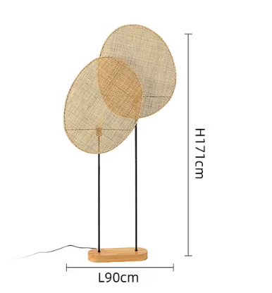 RattanLoom | Steh- und Deckenlampe aus Rattangeflecht