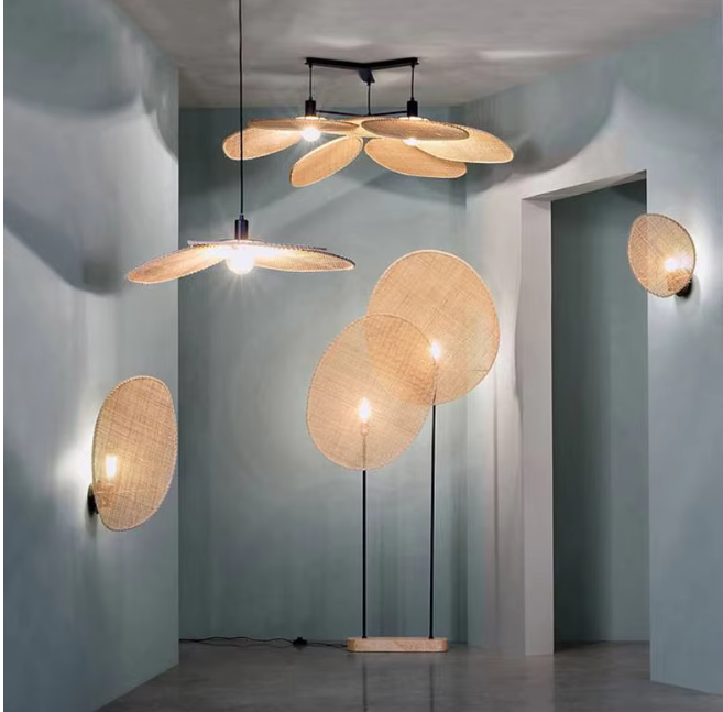 RattanLoom | Steh- und Deckenlampe aus Rattangeflecht