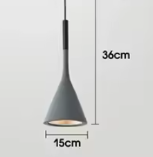 LumiAura | Moderne LED-Pendelleuchte– Stilvolles Design, Aluminium, E27-Fassung