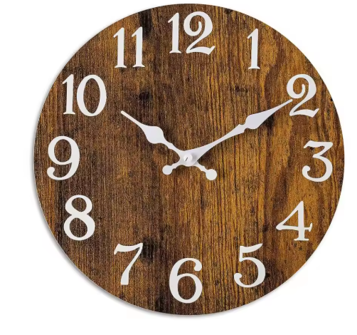 TimberTime | Rustic wooden wall clock