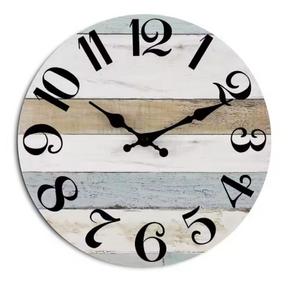 TimberTime | Rustic wooden wall clock