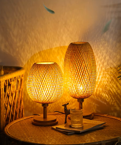 BambooGlow | Handgefertigte Bamboo Lampe