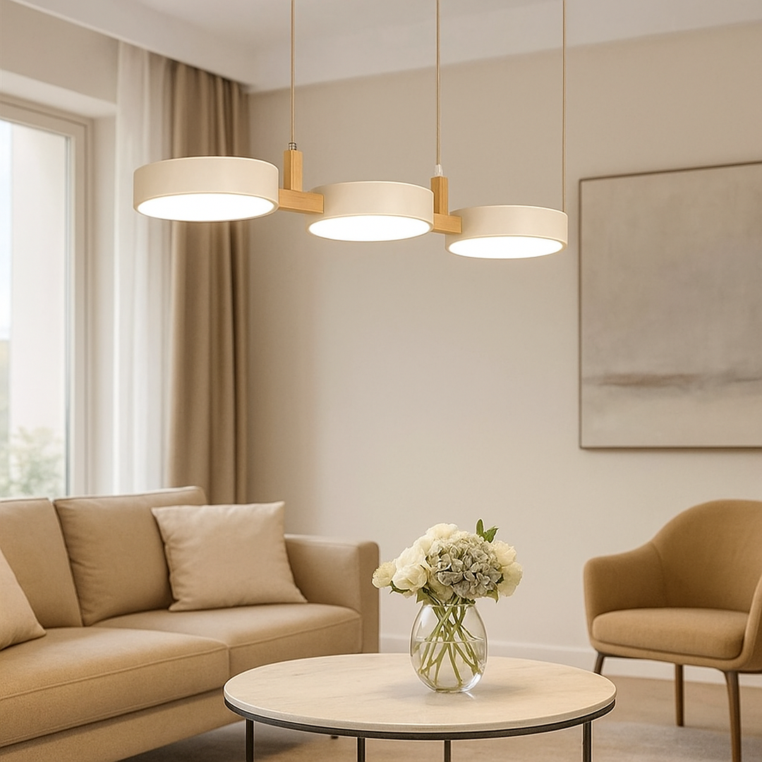 Skandinavische Pendelleuchte | Moderne Hängelampe mit Metallzylindern 1