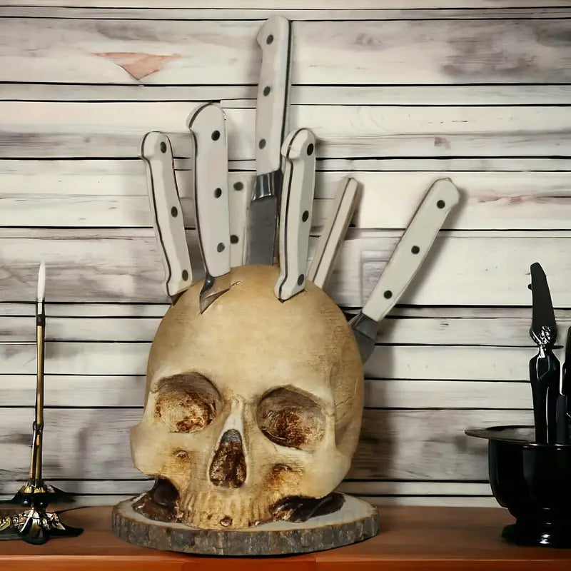 SkullSlice | Gotischer Messerhalter für bis zu 7 Messer 3