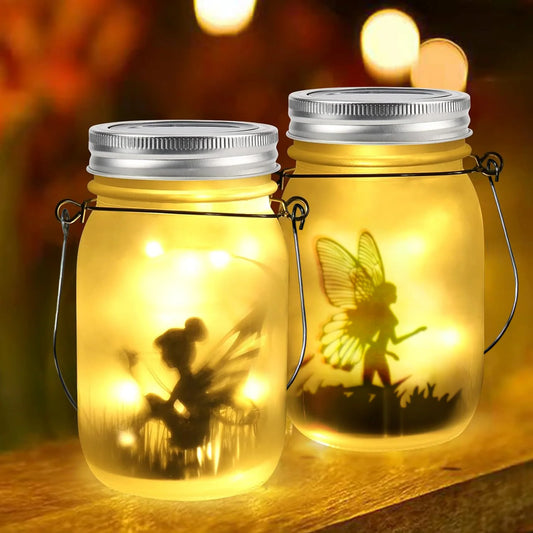 Solar Laterne Outdoor im Mason Jar | Solarlaterne für Garten 0