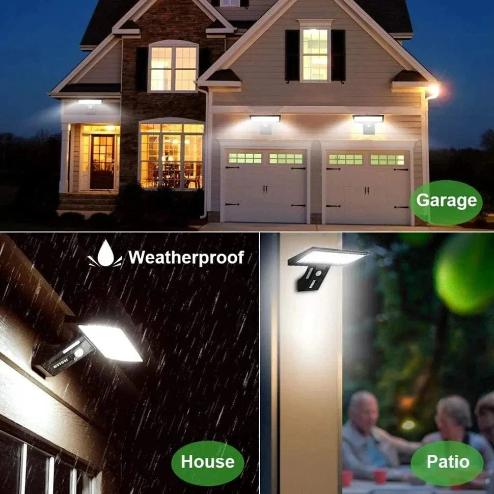 Solar Wandleuchte mit Bewegungsmelder | IP65 Wasserdicht 4