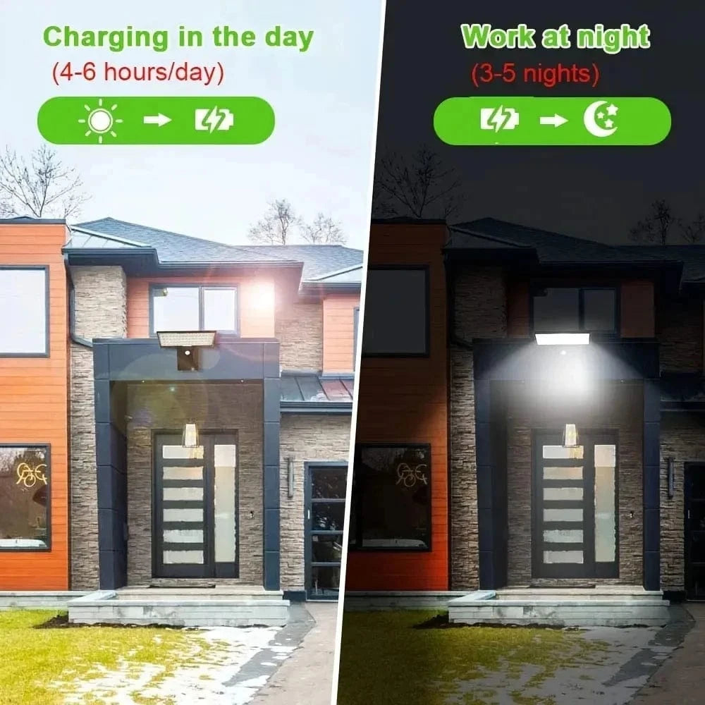 Solar Wandleuchte mit Bewegungsmelder | IP65 Wasserdicht 5
