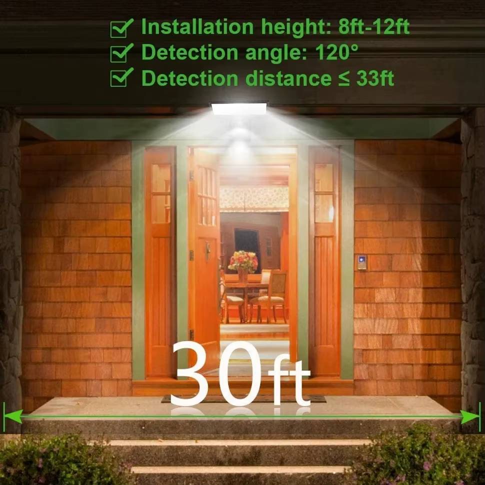 Solar Wandleuchte mit Bewegungsmelder | IP65 Wasserdicht 6