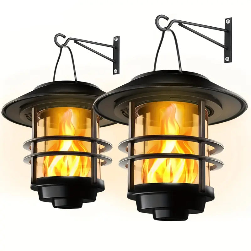 Solarleuchte mit Flackernden Flammen | Solarlampe für Garten 1