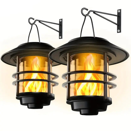 Solarleuchte mit Flackernden Flammen | Solarlampe für Garten 1