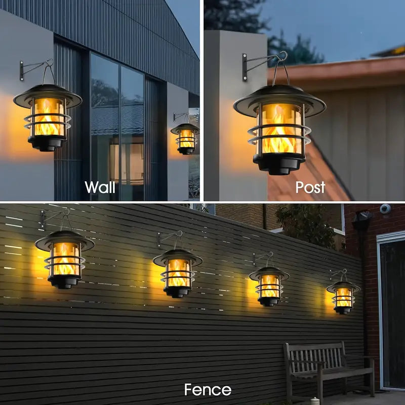 Solarleuchte mit Flackernden Flammen | Solarlampe für Garten 3