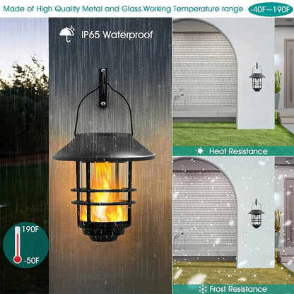 Solarleuchte mit Flackernden Flammen | Solarlampe für Garten 4