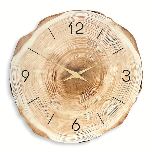 Stille Wanduhr Dandy | Moderne Holz-Wanduhr mit Textur 0