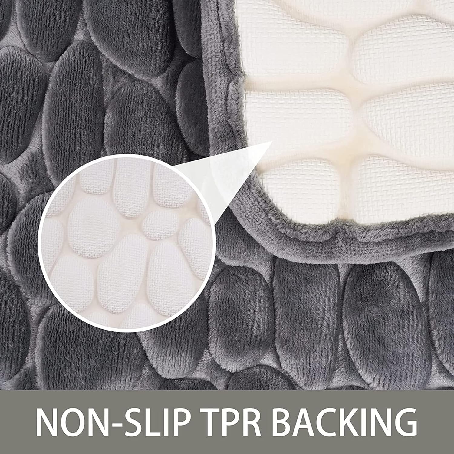 StoneySteps | Antislip Badmat mit Kasseienstruktur 3