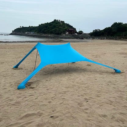 Strandzelt | Winddichtes Sonnenschutz Zelt für 3-4 Personen 3
