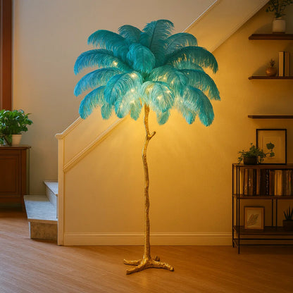 Straußenfederlampe | Elegante Beleuchtung 5