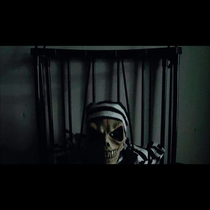 Terrorbone | Animiertes Schreiendes Skelett Halloween Deko 4