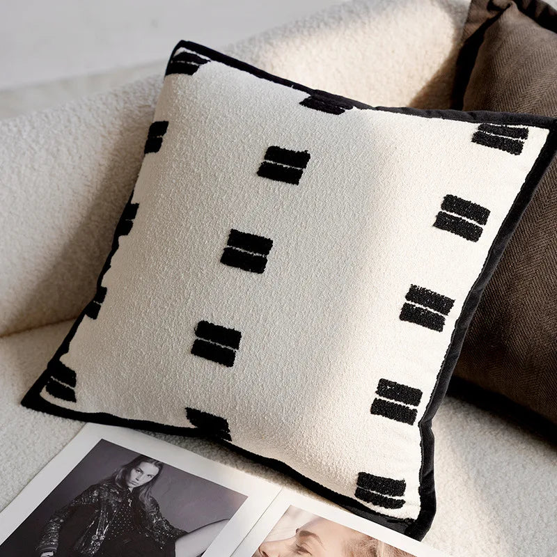 Theona | Kissenbezüge mit Eleganten Pferdedruck 30x50 cm & 45x45 cm 16