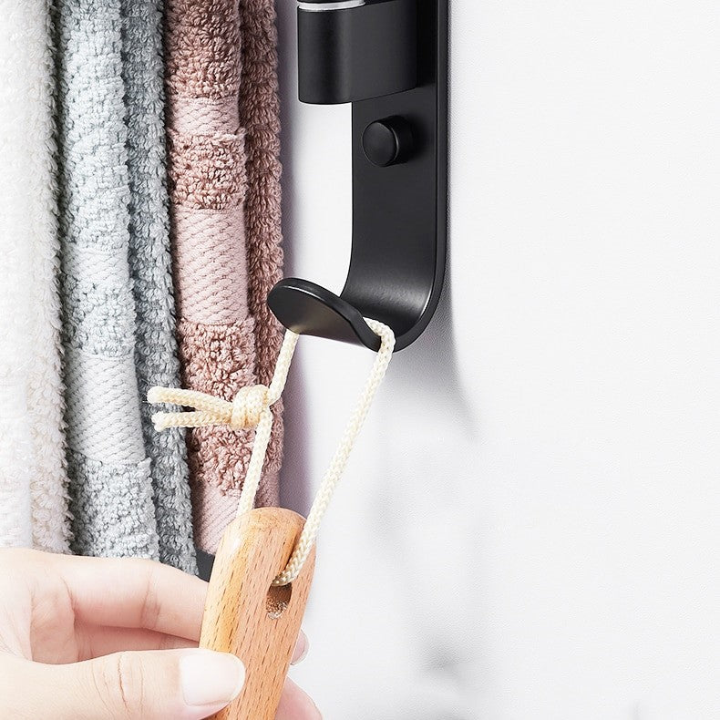TowelArch | Handtuchhalter Schwarz 5-armig für Bad 2