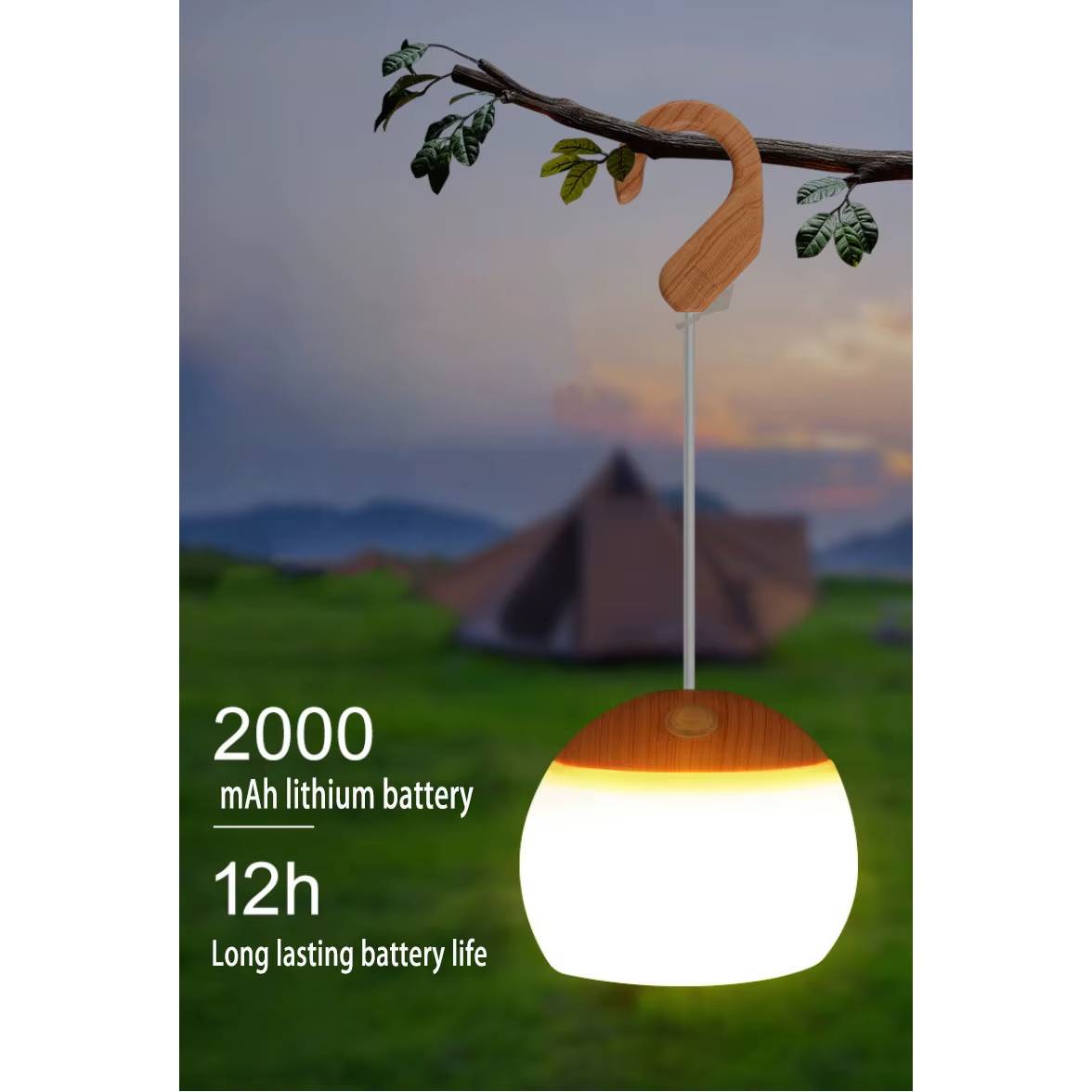 Tragbare LED Campinglaterne | Wasserdichtes USB-Licht 6