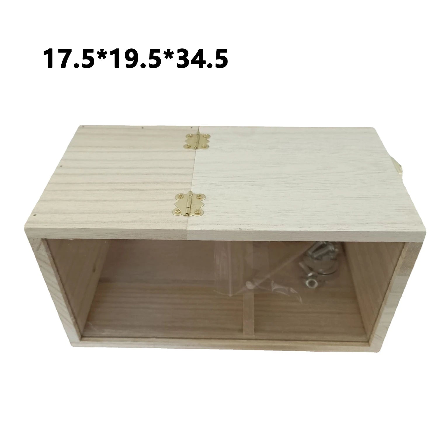 Transparentes Vogelhaus | Nistkasten für Sittiche aus Holz 8