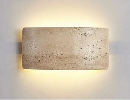 Travertin Stein | Wandlampe IP65 7