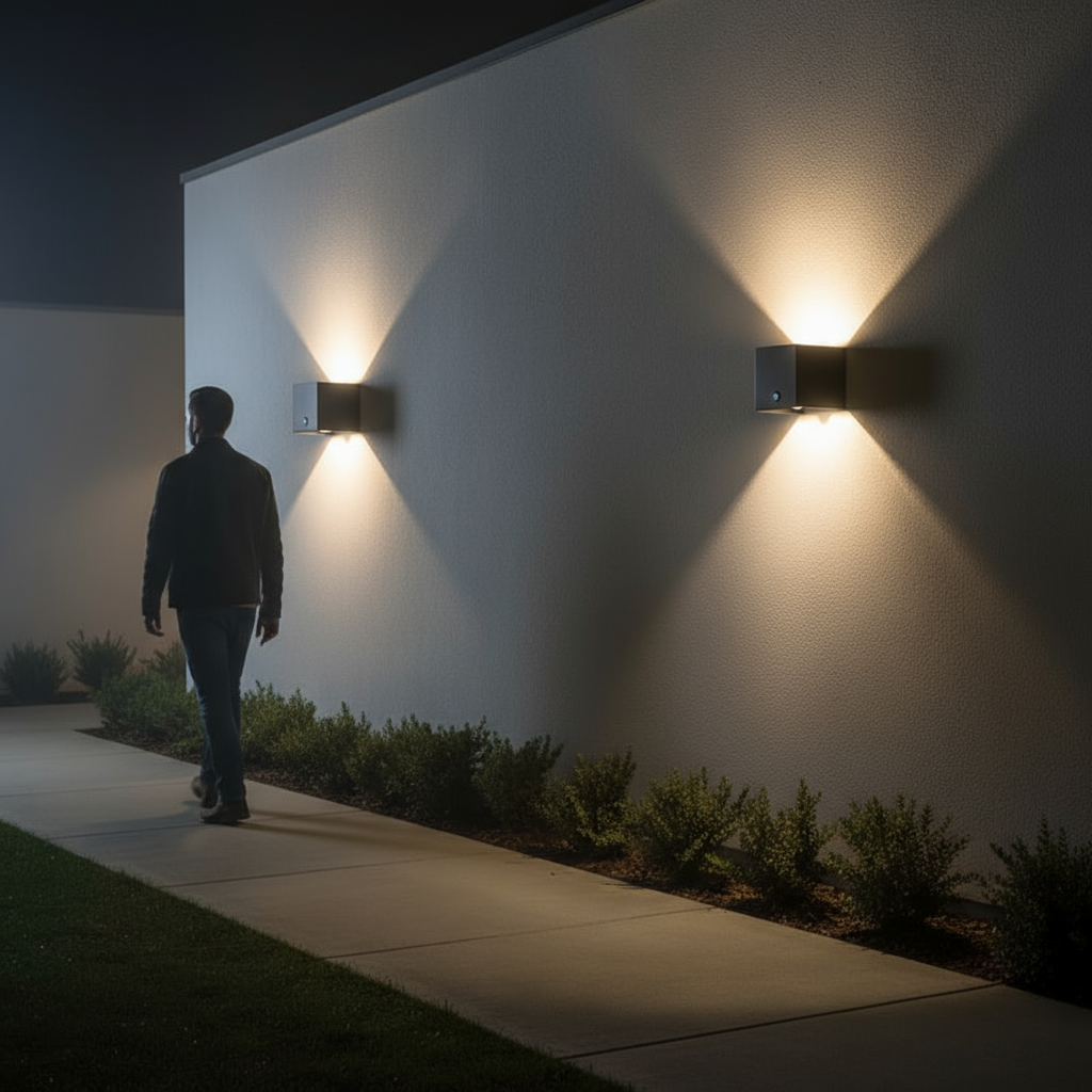 Außenlampe Mit Sensor 12W IP65 | Moderne Außenbeleuchtung Garten