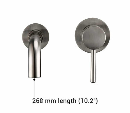 VIRTA | Wandmontage Waschbeckenarmatur aus Messing 11