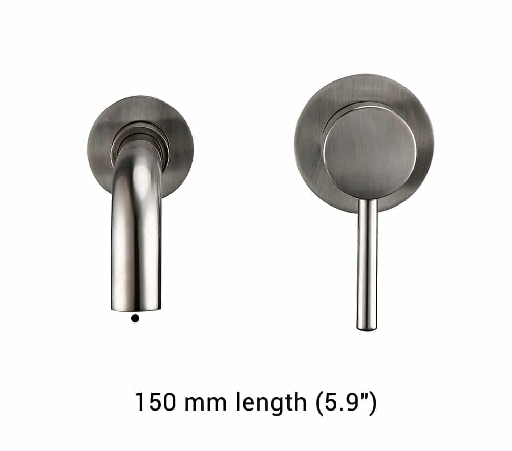 VIRTA | Wandmontage Waschbeckenarmatur aus Messing 18