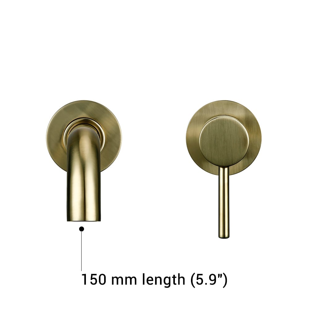VIRTA | Wandmontage Waschbeckenarmatur aus Messing 21
