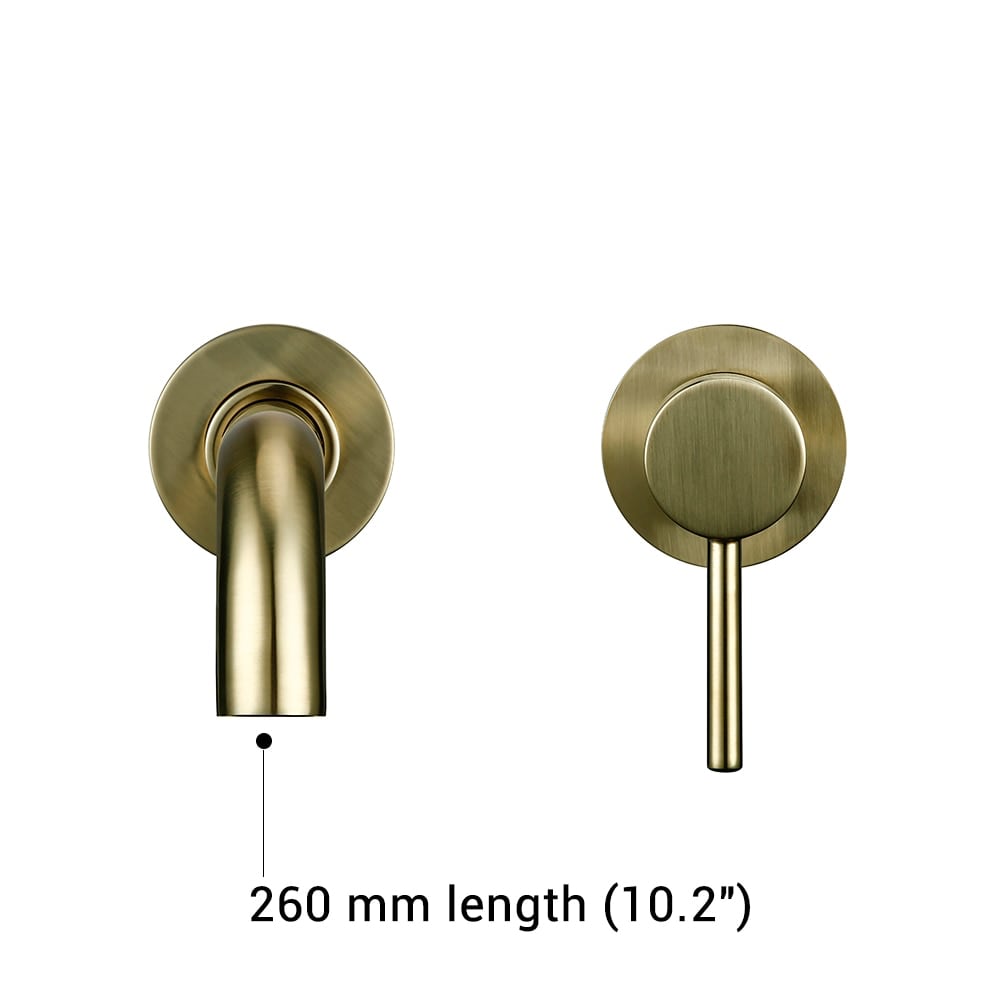 VIRTA | Wandmontage Waschbeckenarmatur aus Messing 23