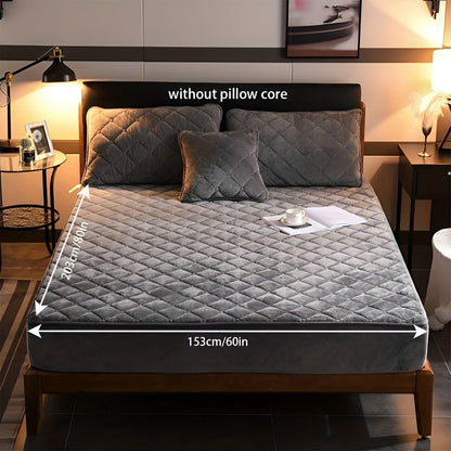VelvetDreams | Atmungsaktives Spannbettlaken 180x200 Samt Set 12