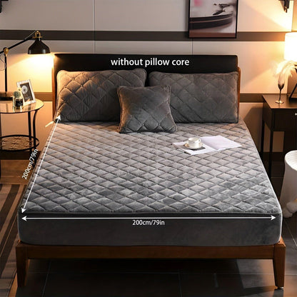VelvetDreams | Atmungsaktives Spannbettlaken 180x200 Samt Set 9