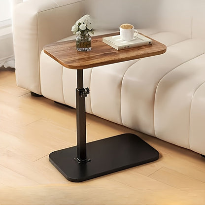 Verstellbarer Beistelltisch Holz | Multifunktional Schwarz Weiß 6