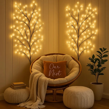 Verzauberte Weidenrebe | LED Lichterkette mit Fernbedienung 3
