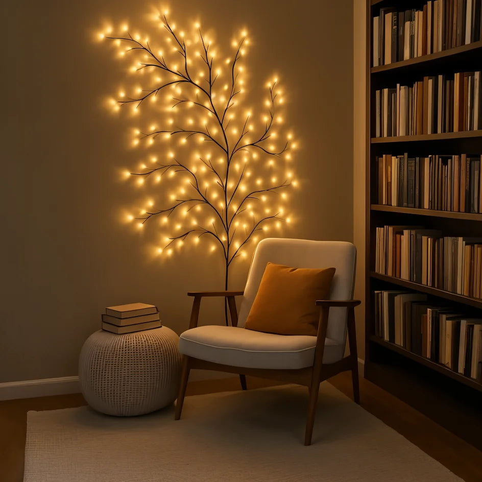 Verzauberte Weidenrebe | LED Lichterkette mit Fernbedienung 4