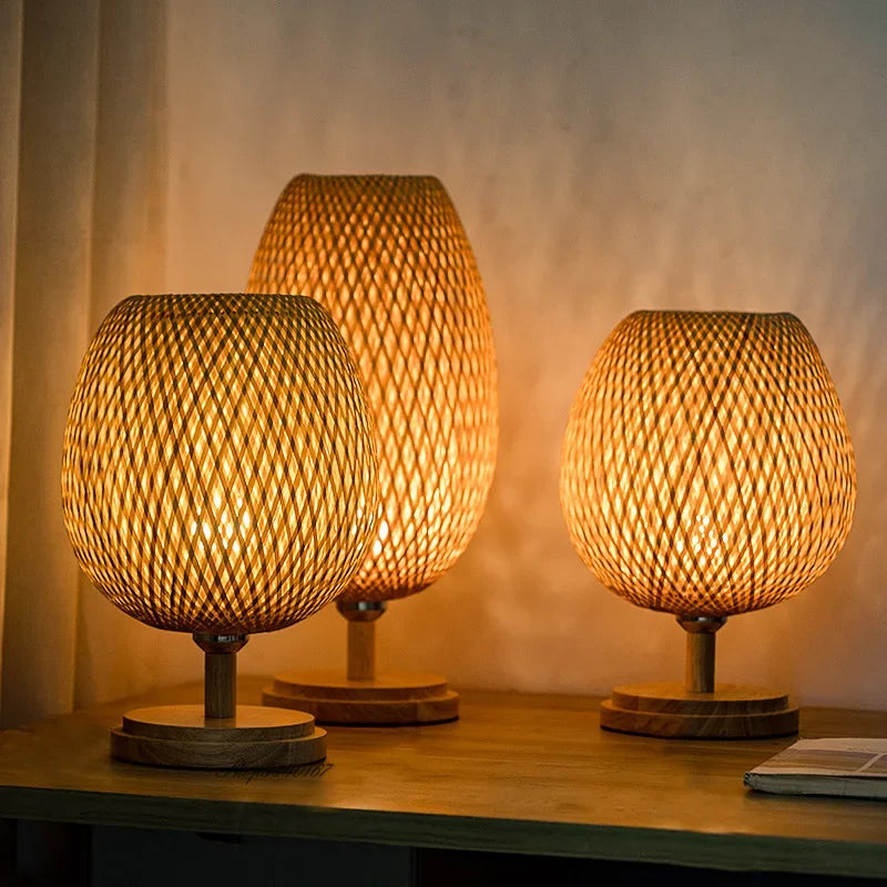BambooGlow | Handgefertigte Bamboo Lampe