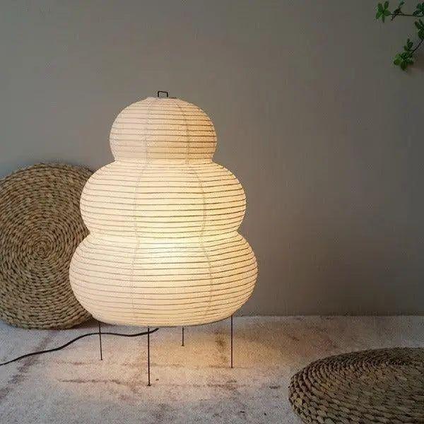 Wabi-Sabi Stehleuchte | Reispapier Bubble Lampe 2