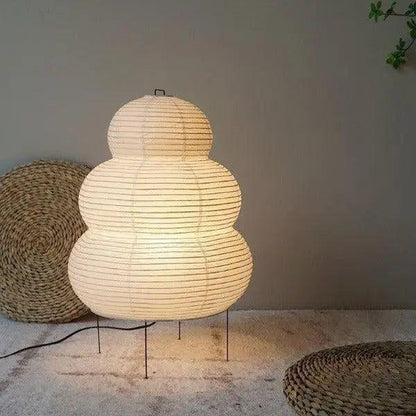 Wabi-Sabi Stehleuchte | Reispapier Bubble Lampe 2