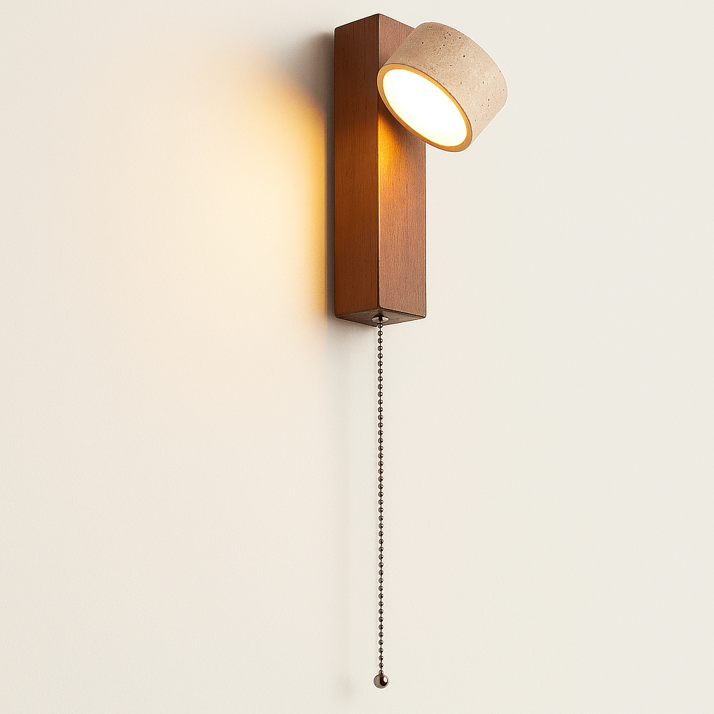 Wabi Sabi Wandleuchte | LED-Wandleuchte aus Höhlenstein 0