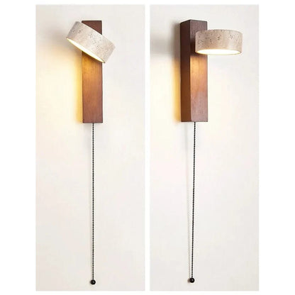 Wabi Sabi Wandleuchte | LED-Wandleuchte aus Höhlenstein 6