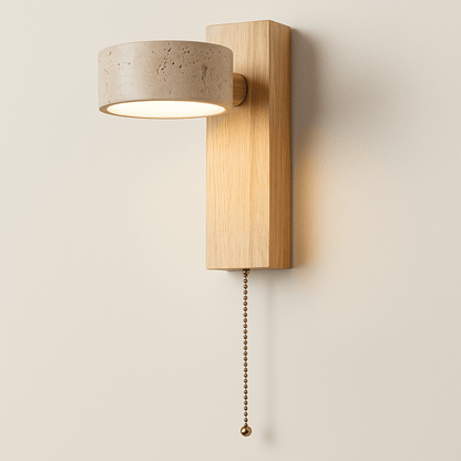 Wabi Sabi Wandleuchte | LED-Wandleuchte aus Höhlenstein 9