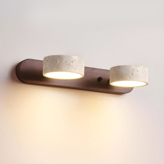 Wandleuchte Travertin | Moderne Wandlampe mit Schalter LED 0