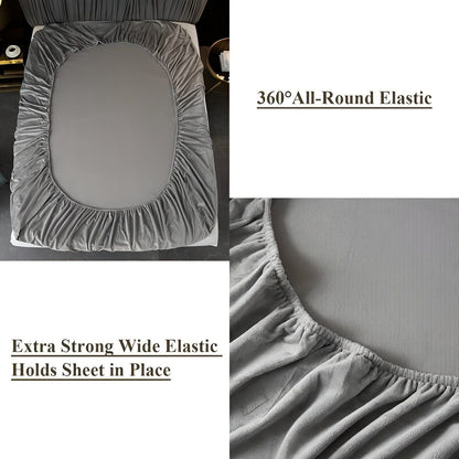 WarmVelvet Set | Luxuriöses Samt-Spannbettlaken und Kissenbezüge 8