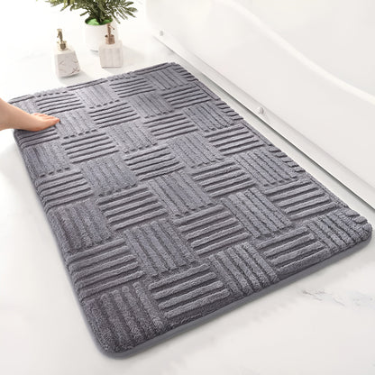 Weiche Badematte | Rutschfester Badezimmerteppich 41x60 cm 8